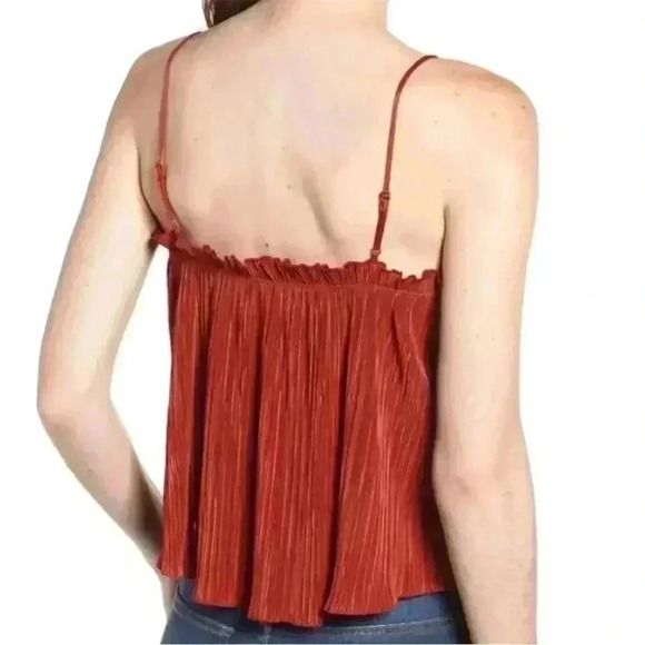 Madewell Nicole Pleated Ruffle Tank Top - Picture 2 of 5
